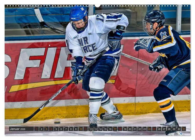 Produktbild: Eishockey - Fairplay und Schl&auml;gerei (hochwertiger Premium Wandkalender 2026 DIN A2 quer), Kunstdruck in Hochglanz