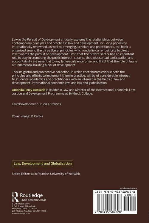 Produktbild: Law in the Pursuit of Development