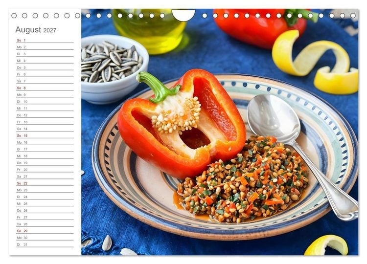 Produktbild: Zero Waste Pesto - 12 Monate, 12 Reste, unendlich Geschmack (Wandkalender 2027 DIN A4 quer), CALVENDO Monatskalender