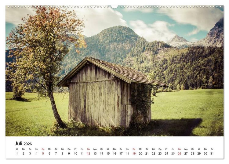 Produktbild: Salzburger Saalachtal - unterwegs im Pinzgau (Wandkalender 2026 DIN A2 quer), CALVENDO Monatskalender