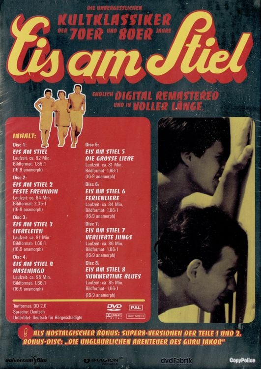 Produktbild: Eis am Stiel - Box 3 - Teil 1-8 (+ Bonus-Disc) [8 DVDs]