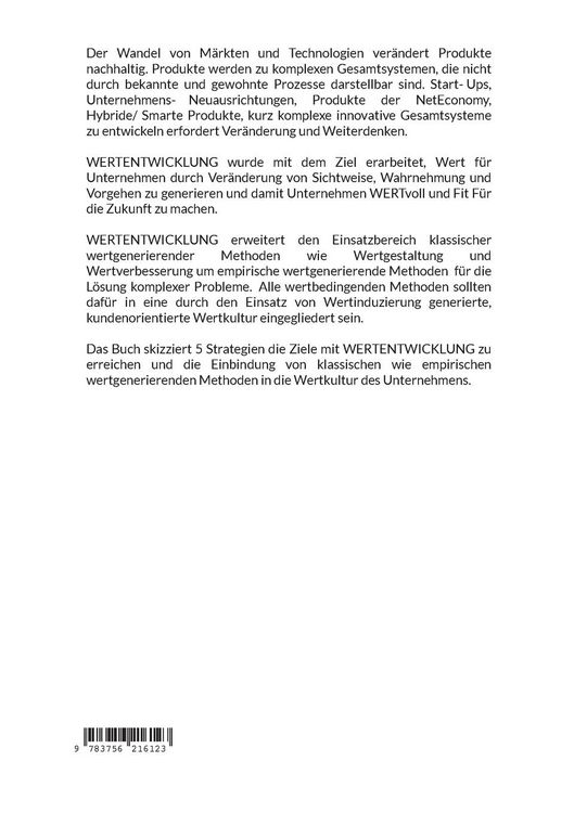 Produktbild: Unternehmen weiter entwickeln mit Wertentwicklung