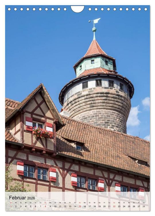 Produktbild: N&Uuml;RNBERG Charmante Altstadt (Wandkalender 2026 DIN A4 hoch), CALVENDO Monatskalender