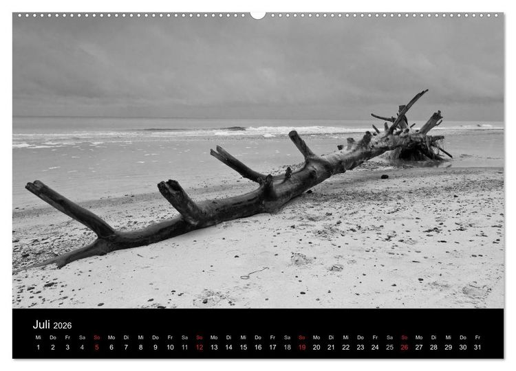 Produktbild: Strandspaziergang an der Ostsee (hochwertiger Premium Wandkalender 2026 DIN A2 quer), Kunstdruck in Hochglanz