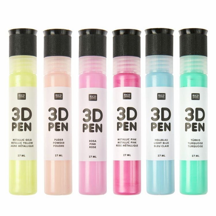 Produktbild: 3D Pen - Set Pastell, 6 x 27ml