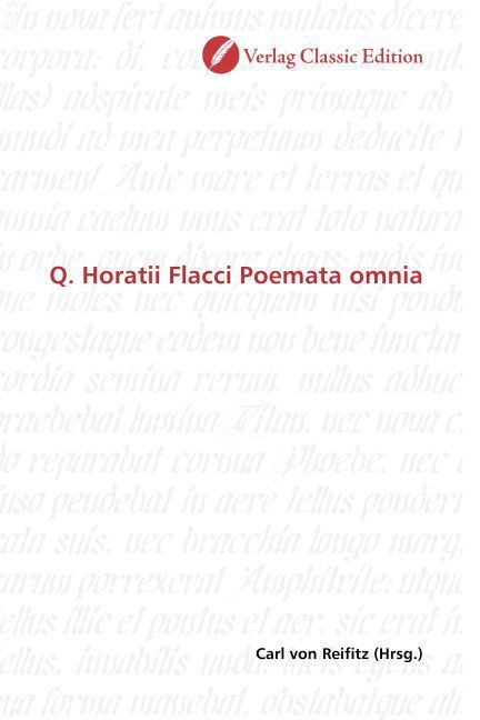 Produktbild: Q. Horatii Flacci Poemata omnia