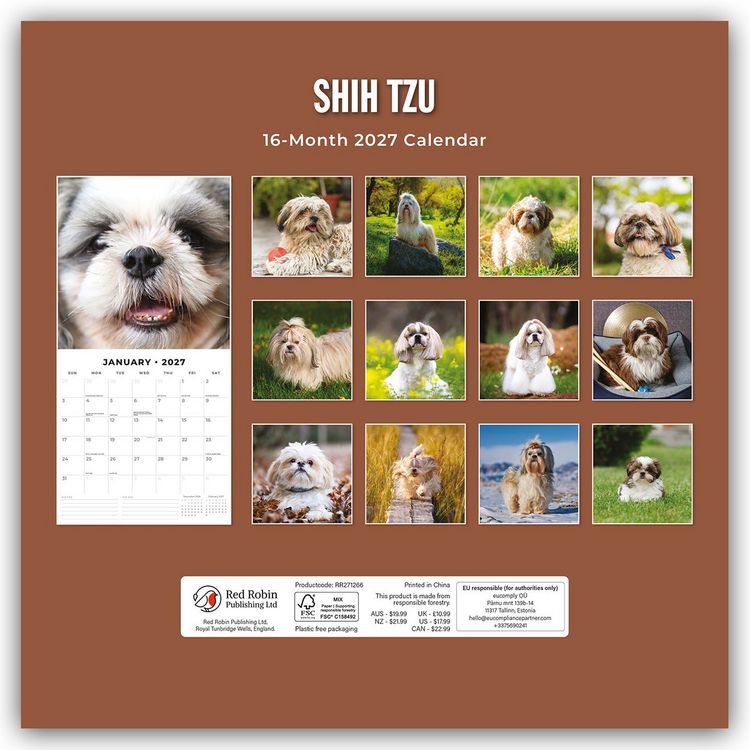 Produktbild: Shih Tzu 2027 &ndash; 16-Monatskalender