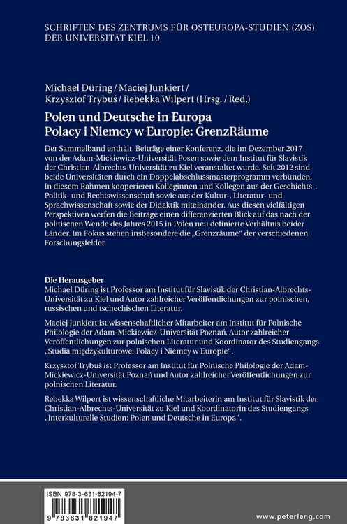 Produktbild: Polen und Deutsche in Europa / Polacy i Niemcy w Europie: GrenzR&auml;ume