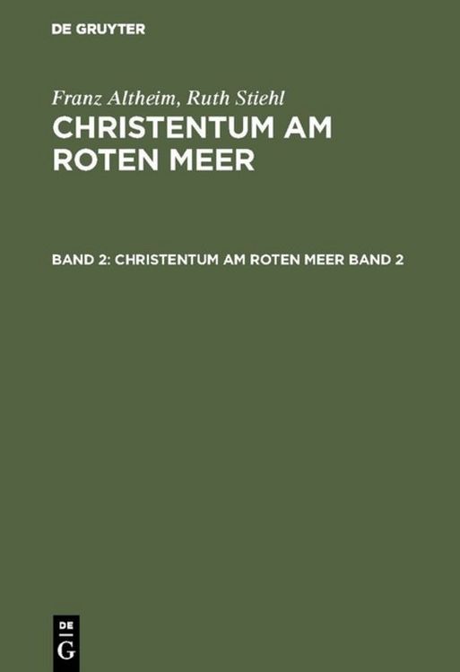 Produktbild: Christentum am Roten Meer. Band 2