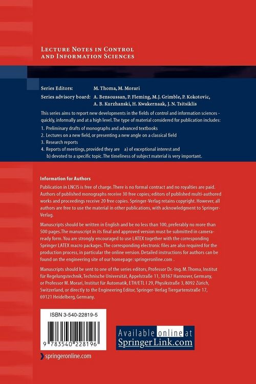 Produktbild: Advances in Communication Control Networks