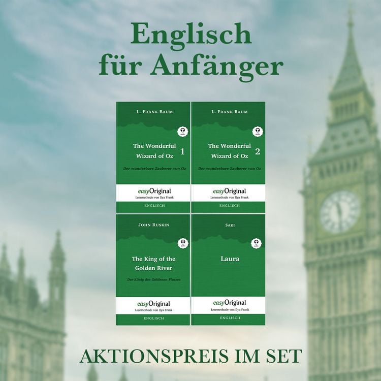 Produktbild: Englisch f&uuml;r Anf&auml;nger (B&uuml;cher + Audio-Online) - Lesemethode von Ilya Frank