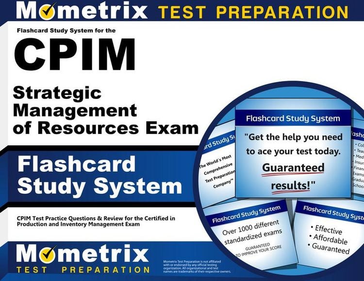 Produktbild: Flashcard Study System for the Cpim Strategic Management of Resources Exam