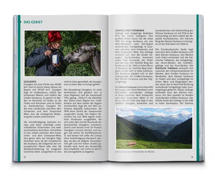 Produktbild: KOMPASS Wanderf&uuml;hrer Georgien, Kaukasus, 50 Touren mit Extra-Tourenkarte