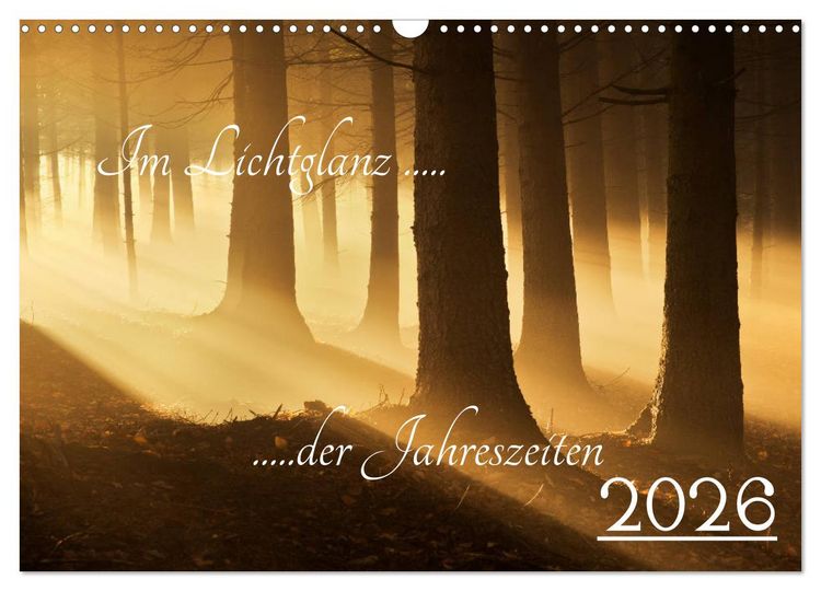 Produktbild: Im Lichtglanz der Jahreszeiten (Wandkalender 2026 DIN A3 quer), CALVENDO Monatskalender