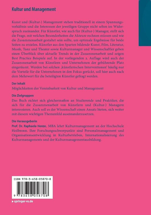 Produktbild: Kultur und Management
