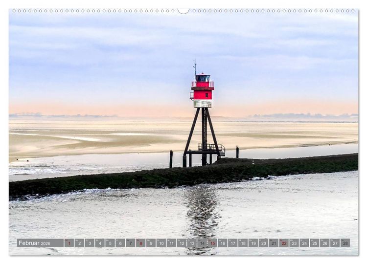 Produktbild: BORKUM Trauminsel in der Nordsee (hochwertiger Premium Wandkalender 2026 DIN A2 quer), Kunstdruck in Hochglanz