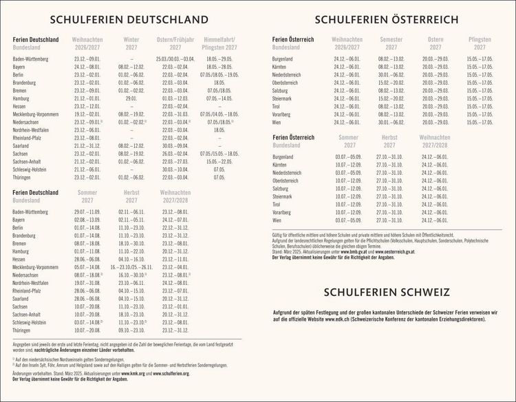 Produktbild: Kombitimer schwarz klein 2027