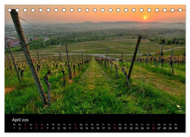 Produktbild: Weinberge im Remstal (Tischkalender 2026 DIN A5 quer), CALVENDO Monatskalender
