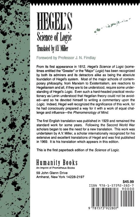 Produktbild: Hegel's Science of Logic
