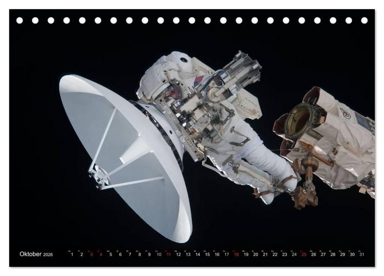 Produktbild: Raumfahrt und Weltall (Tischkalender 2026 DIN A5 quer), CALVENDO Monatskalender