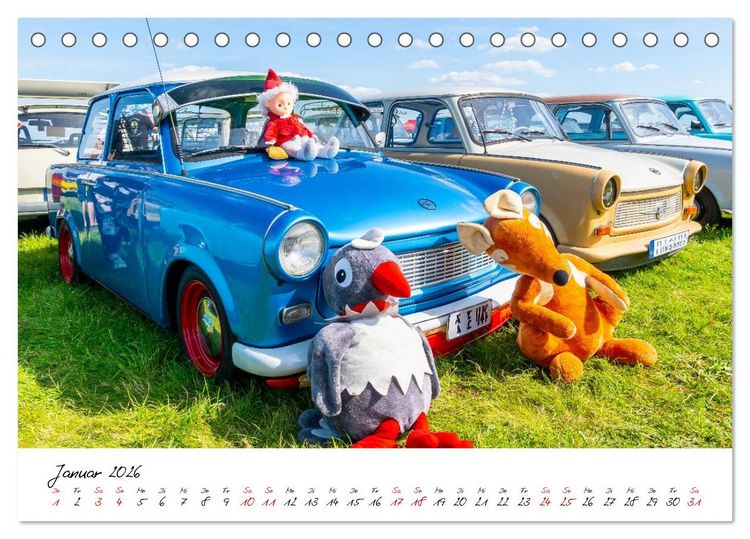 Produktbild: Trabi-Treffen (Tischkalender 2026 DIN A5 quer), CALVENDO Monatskalender