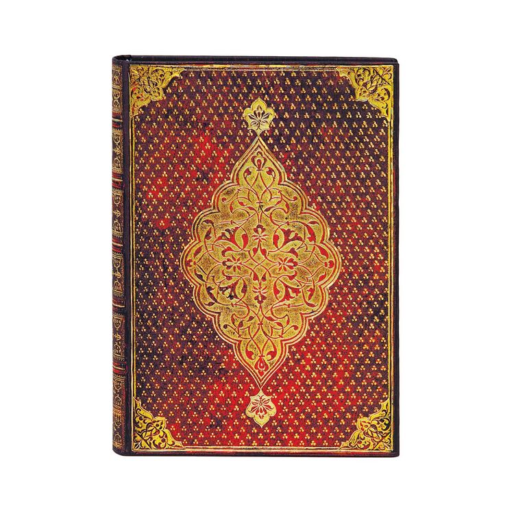 Produktbild: Hardcover Notizbuch Goldenes Kleeblatt, Midi, Unliniert
