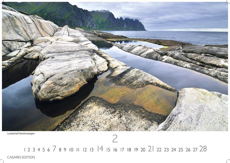 Produktbild: Norwegen Kalender 2027 &ndash; Wandkalender | Fotokalender Nordeuropa 24x35cm - Mit 12 atemberaubenden Norwegen-Fotografien, die die Sch&ouml;nheit der norwegischen Natur festhalten