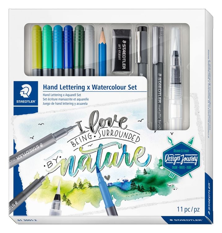 Produktbild: STAEDTLER Schreib- und Zeichbedarf Handlettering Aquarell Set, 11er Set
