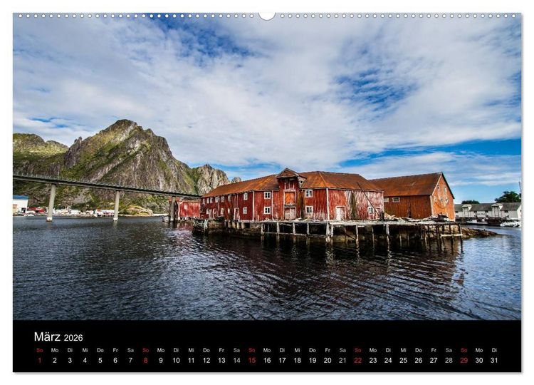 Produktbild: N&ouml;rdliches Norwegen (hochwertiger Premium Wandkalender 2026 DIN A2 quer), Kunstdruck in Hochglanz