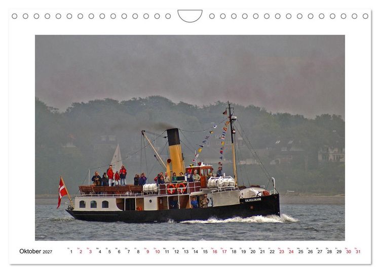 Produktbild: Rauchfahnen &uuml;ber der Ostsee - Schiffe unter Dampf (Wandkalender 2027 DIN A4 quer), CALVENDO Monatskalender
