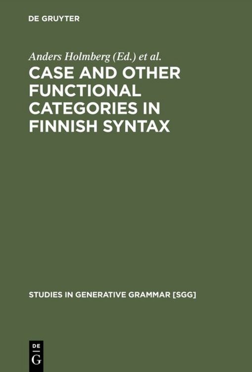 Produktbild: Case and Other Functional Categories in Finnish Syntax