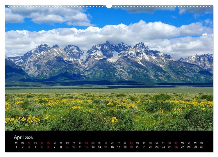Produktbild: Wyoming! (Wandkalender 2026 DIN A2 quer), CALVENDO Monatskalender