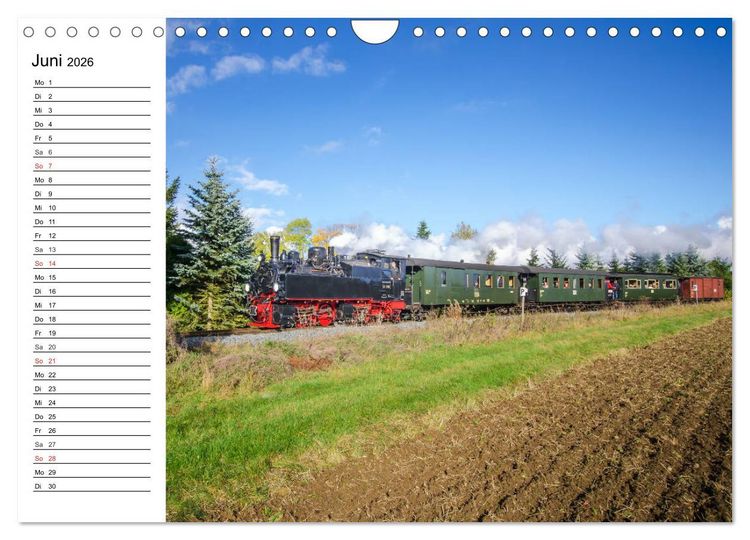 Produktbild: Schmalspurbahnen im Harz (Wandkalender 2026 DIN A4 quer), CALVENDO Monatskalender