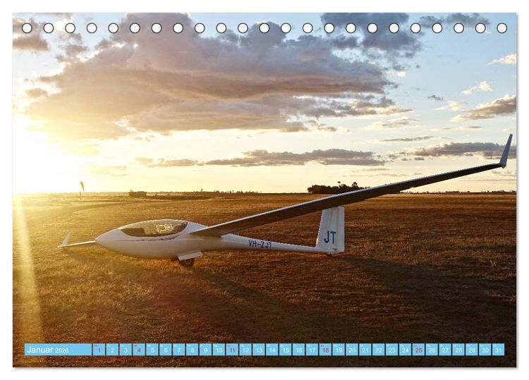 Produktbild: Segelflug - Den Traum vom Fliegen erf&uuml;llen (Tischkalender 2026 DIN A5 quer), CALVENDO Monatskalender