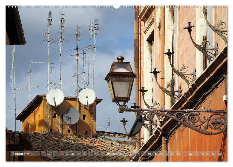 Produktbild: Rom - der gem&uuml;tliche Stadtteil Trastevere (Wandkalender 2026 DIN A2 quer), CALVENDO Monatskalender