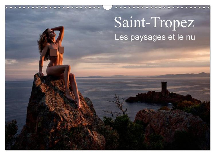 Produktbild: Saint-Tropez Les paysages et le nu (Calendrier mural 2026 DIN A3 vertical), CALVENDO calendrier mensuel