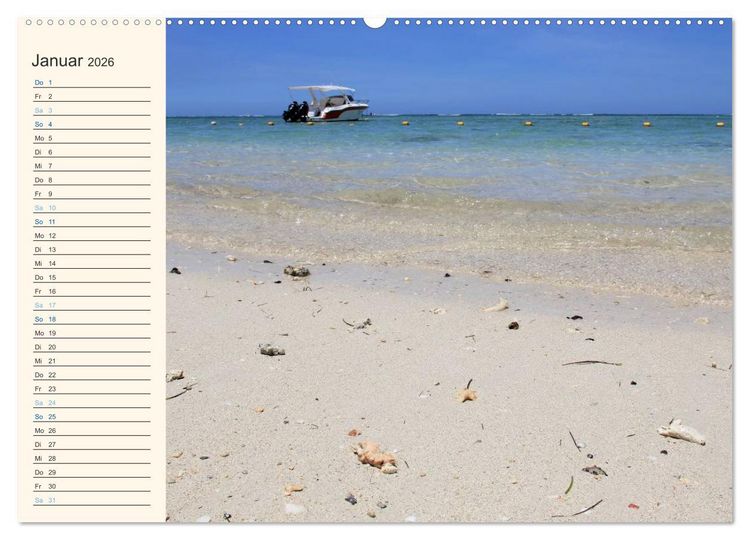 Produktbild: Mauritius - traumhaft und unvergesslich (Wandkalender 2026 DIN A2 quer), CALVENDO Monatskalender