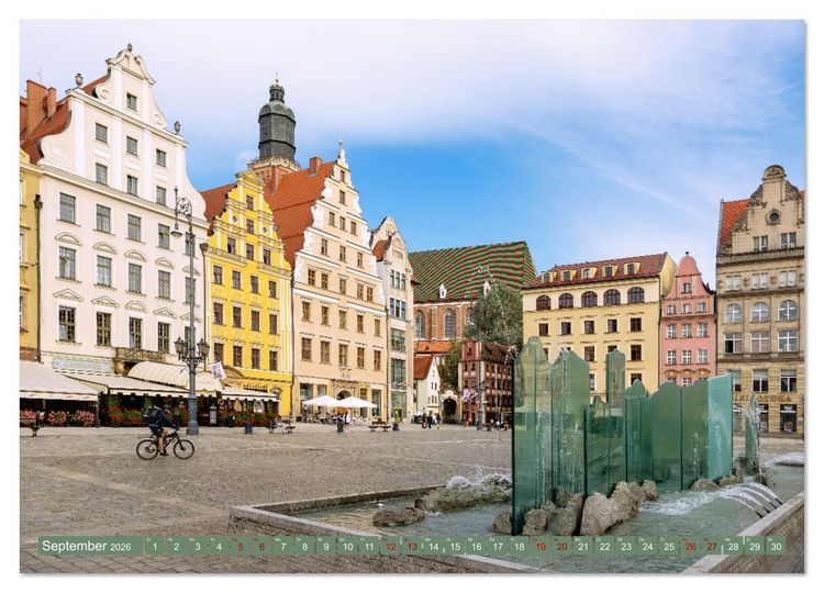 Produktbild: Breslau. Polens architektonisches Juwel an der Oder (Wandkalender 2026 DIN A3 quer), CALVENDO Monatskalender