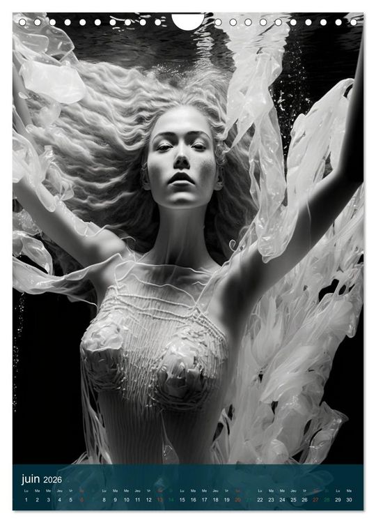 Produktbild: Femmes Aquatiques (Calendrier mural 2026 DIN A4 horizontal), CALVENDO calendrier mensuel