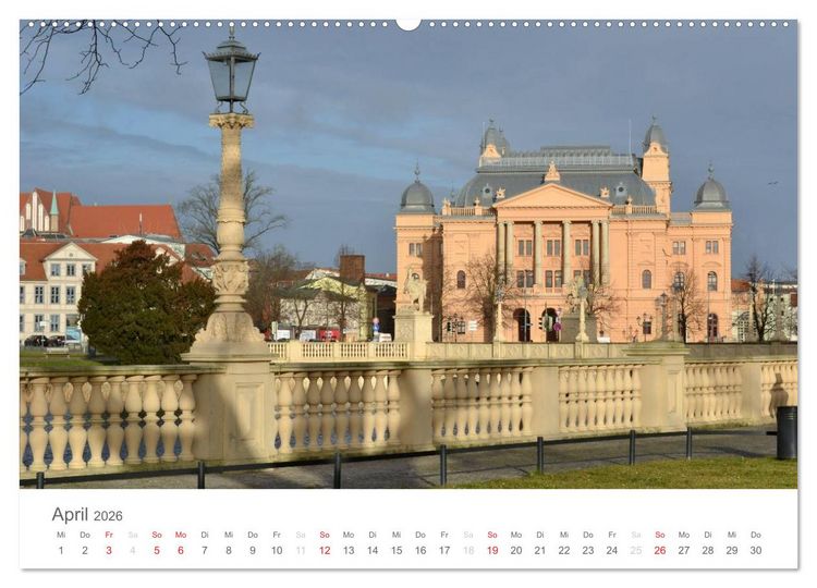 Produktbild: Schwerin - Impressionen (Wandkalender 2026 DIN A2 quer), CALVENDO Monatskalender