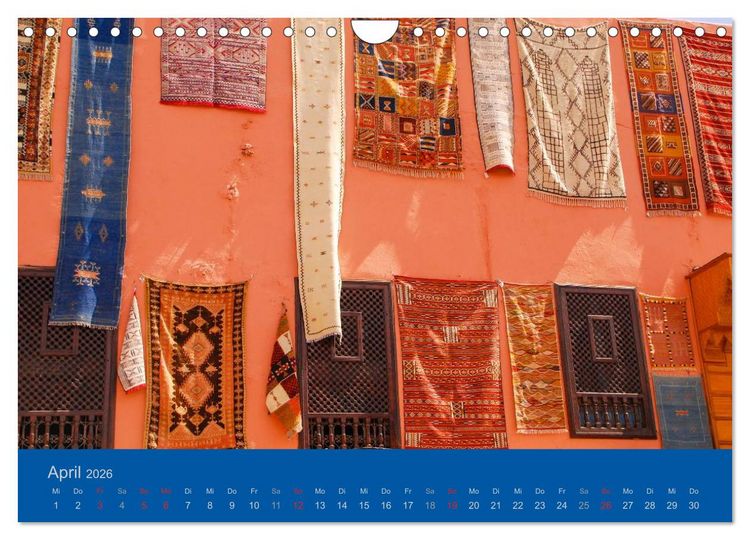 Produktbild: Farben Marokkos (Wandkalender 2026 DIN A4 quer), CALVENDO Monatskalender