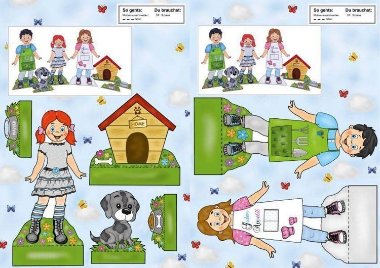 Produktbild: Das Ausschneide-Bastelbuch Mein Puppenhaus