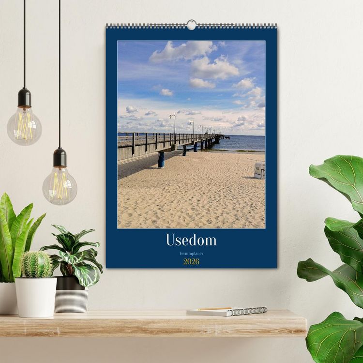 Produktbild: Usedom Ostsee - Terminplaner (Wandkalender 2026 DIN A2 hoch), CALVENDO Monatskalender