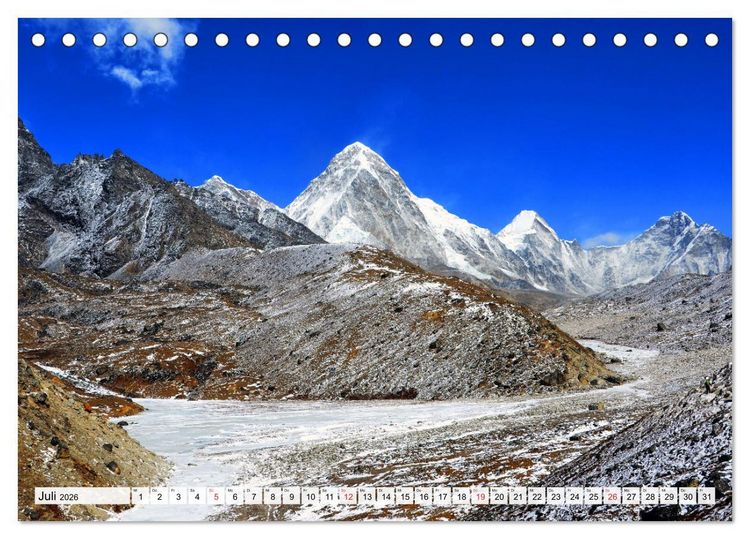 Produktbild: Traumtrekking in NEPAL (Tischkalender 2026 DIN A5 quer), CALVENDO Monatskalender