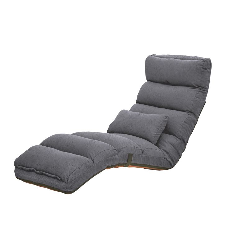Produktbild: HTI-Living Liegesessel Maribel velvet grau Liegesessel Maribel velvet grau