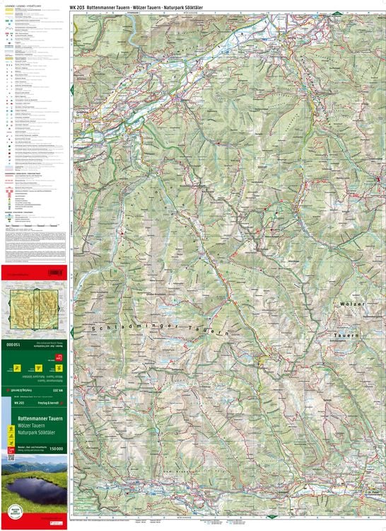 Produktbild: Freytag & berndt Wanderkarte WK 203 Rottenmanner Tauern, W&ouml;lzer Tauern - Naturpark S&ouml;lkt&auml;ler 1:50.000