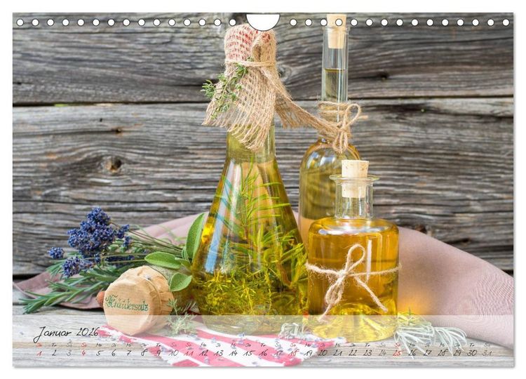 Produktbild: Mit frischen Kr&auml;utern gesund durch das Jahr (Wandkalender 2026 DIN A4 quer), CALVENDO Monatskalender