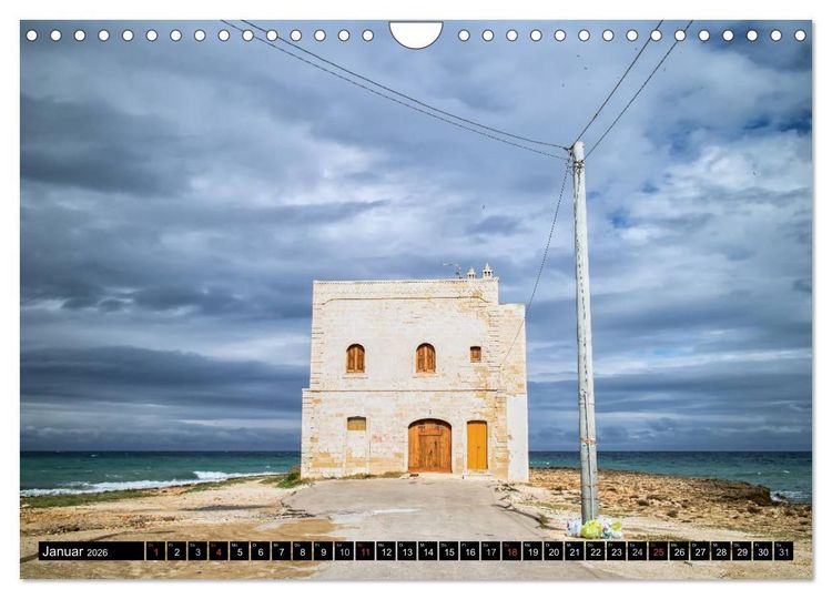 Produktbild: Gallipoli und Apulien - Faszination S&uuml;ditalien (Wandkalender 2026 DIN A4 quer), CALVENDO Monatskalender