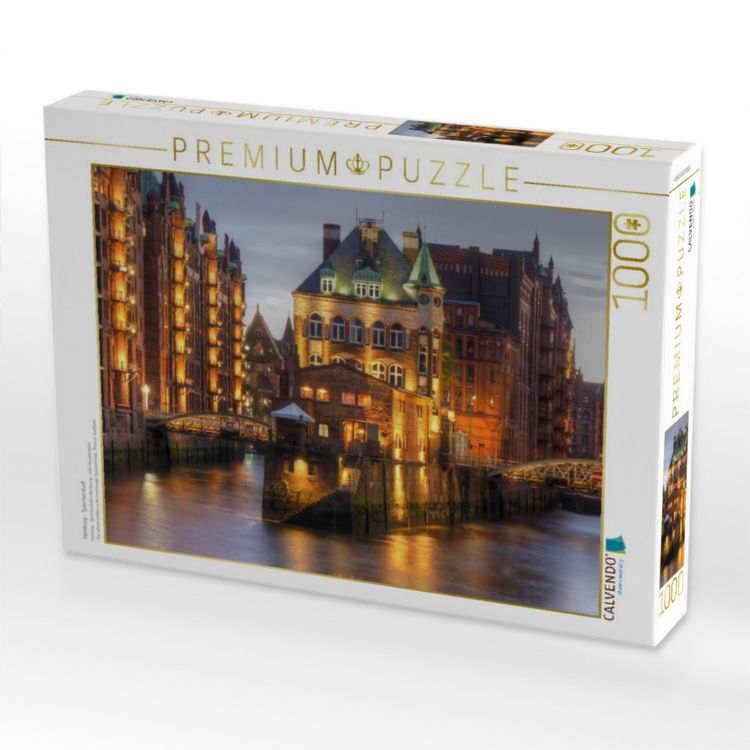 Produktbild: CALVENDO Puzzle Hamburg - Speicherstadt | 1000 Teile Lege-Gr&ouml;&szlig;e 64x48cm Foto-Puzzle f&uuml;r gl&uuml;ckliche Stunden