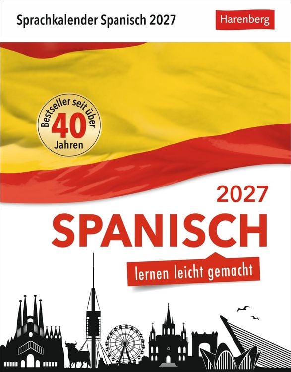 Produktbild: Spanisch Sprachkalender 2027 - Spanisch lernen leicht gemacht - Tagesabrei&szlig;kalender